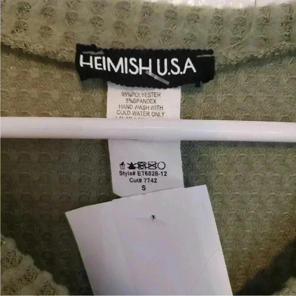 NWT!Olive Green long sleeve lace top Size Small - Picture 5 of 5